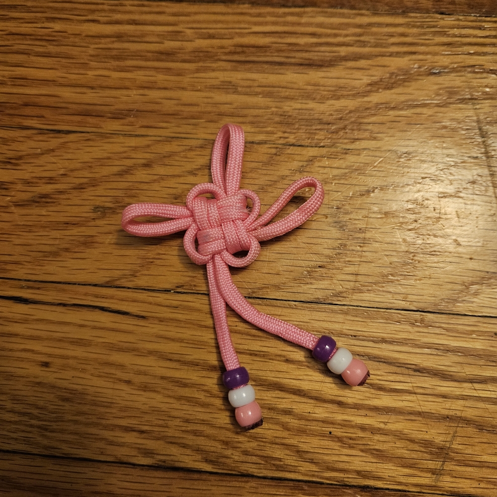 Pink and Purple Beaded Norigae Accessory